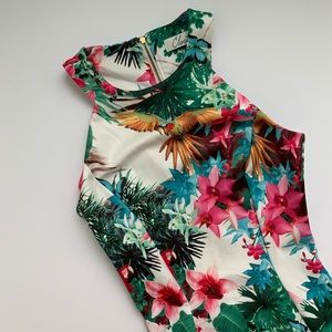 Closet Tropical Midi Bodycon dress